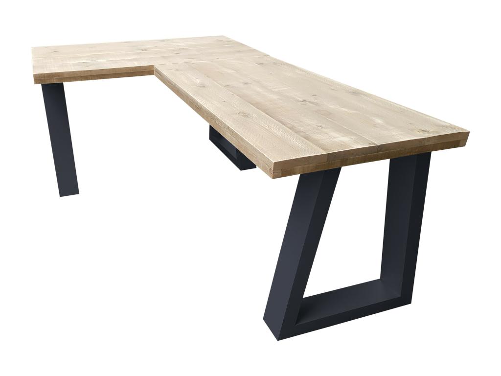 Nobellea - Corner desk - Vancouver scaffolding wood - 200140 anthracite HJKB24905