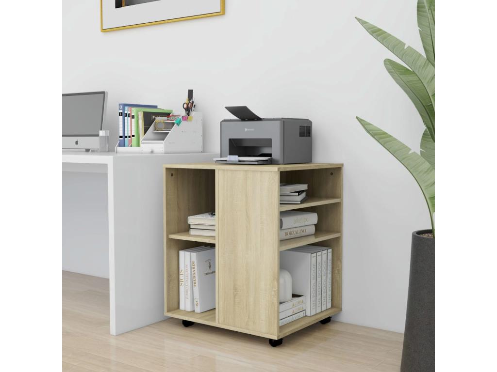 Dekonao Oak Wardrobe, 60x53x72 cm, Engineered Wood, JWEP55319