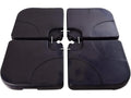 Parasol Bases, Set of 4, Water-Fillable (52L) or Sand-Fillable (72KG) for Patio, Courtyard, Garden, Black CBNH78656