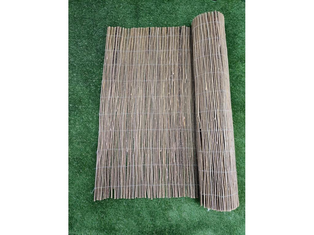 Willow Reed Screen - 2x3M - Natural Willow Cane Composition - Sewn with Wire - Concealment - Nobellea Vuel Natural FPFN65290