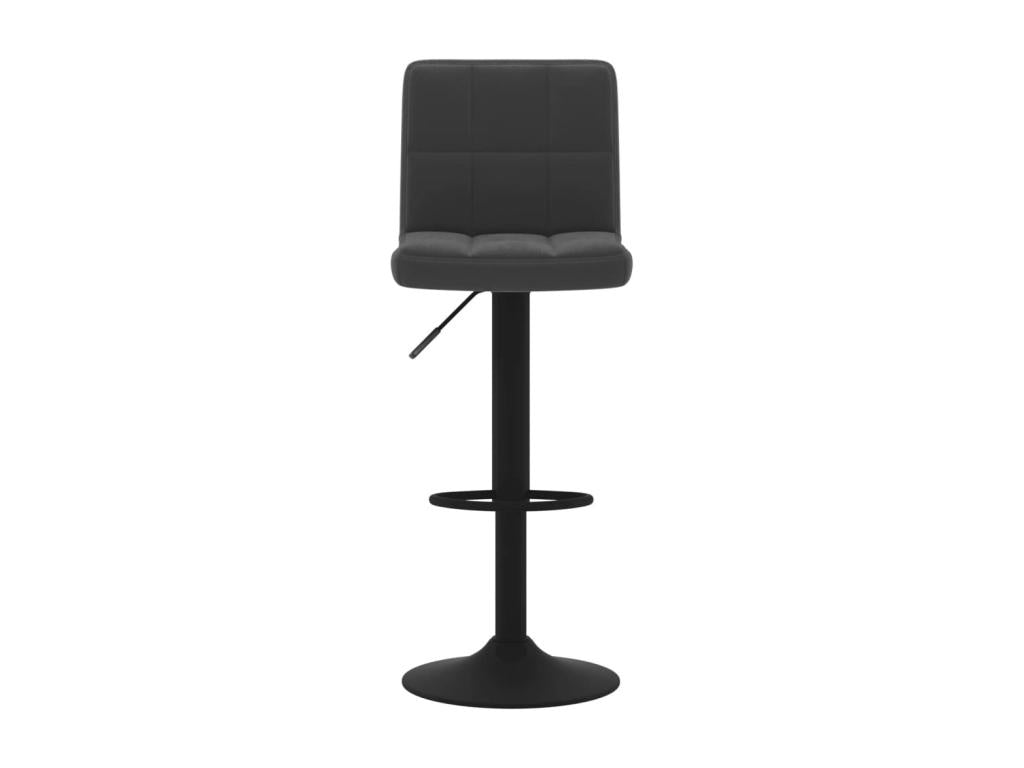 Set of 2 black velvet bar stools JMBQ80480