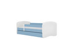 Dekonao Blue Fairy Bed with Wings, No Drawer, with 140/70 Mattress UPHL66768