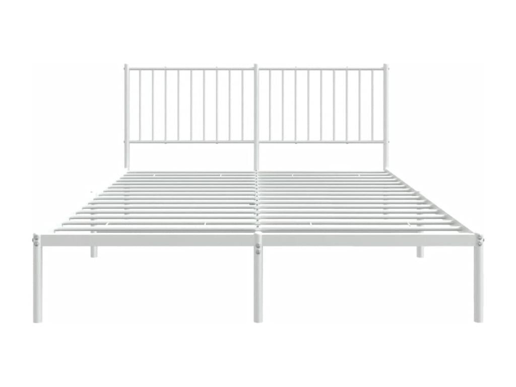 Metal bed with white headboard 160x200 MKJL66176