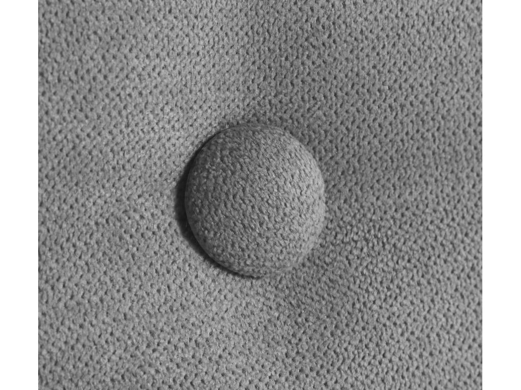 Dekonao Smooth Fabric Headboard with Buttons 145x105cm with Legs for 135/140cm Beds - Grey XODO68553