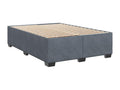 Dark grey velvet bed frame without mattress 160x200 cm BPBB24062