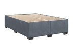 Dark grey velvet bed frame without mattress 160x200 cm BPBB24062