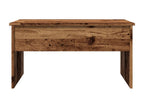 Coffee table in aged wood, 80x50.5x41.5 cm, engineered wood, GCLW91576