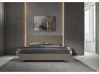 Dekonao size bed without slatted base, upholstered, 180x200 cm, cappuccino faux leather, Dekonao YZJY51839