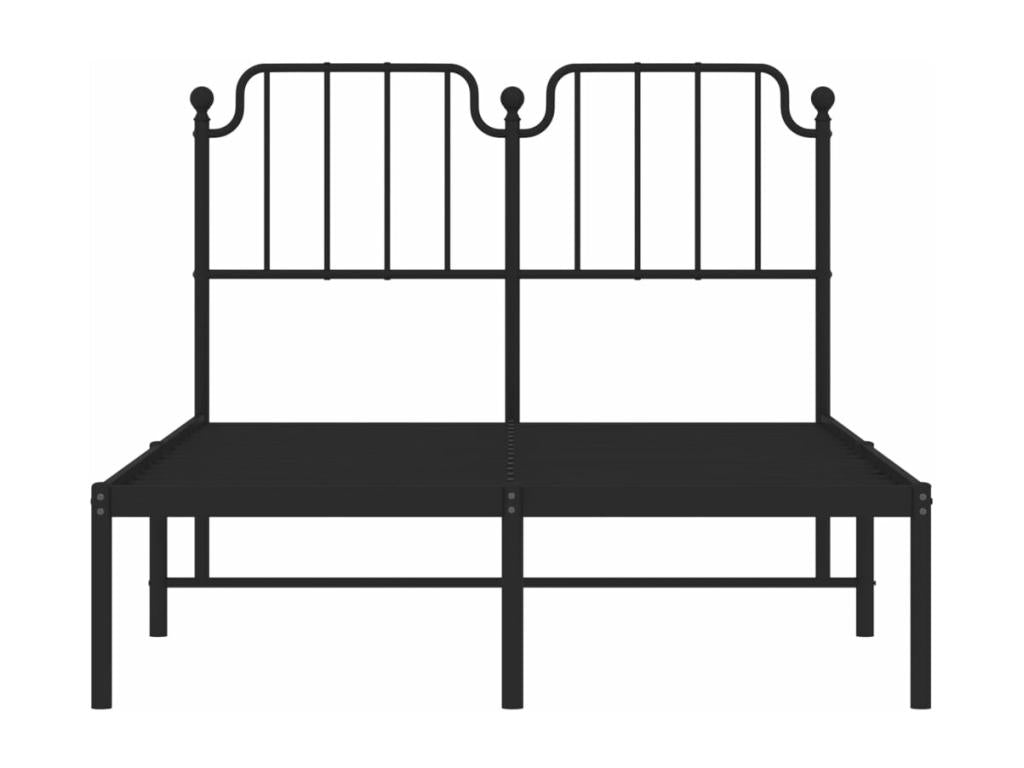 Metal bed frame with black headboard 120x190 KSUG46760