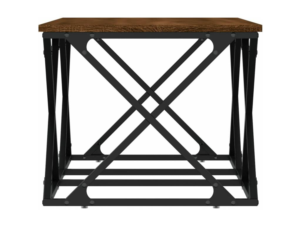 Coffee table in brown oak, 100x49x40 cm, engineered wood NCHM97418