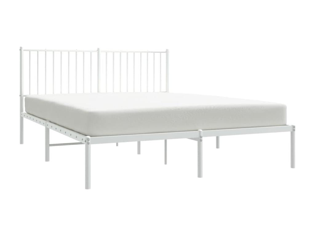 Metal bed with white headboard 160x200 MKJL66176