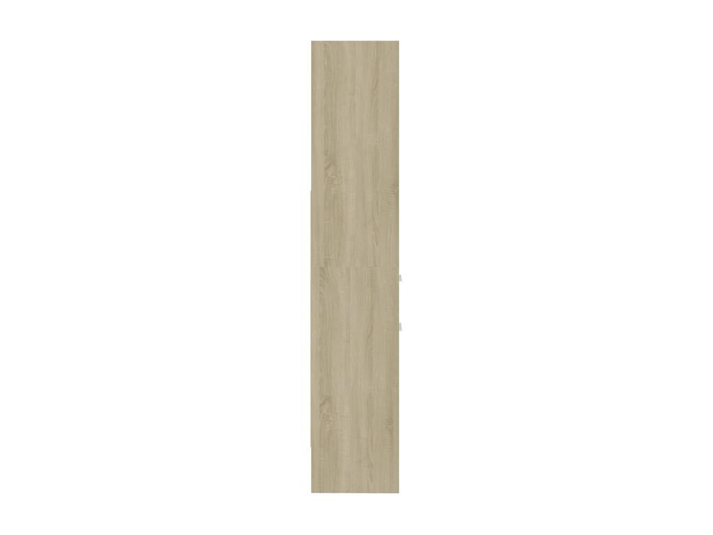 Dekonao White and Oak Bookcase 40x35x180 cm Chipboard HKGU61121