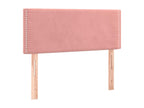 Pink LED Headboard 100x5x78/88 cm Velvet OMUR30131
