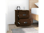 2-piece bedside tables, brown oak, 39x39x47.5cm, engineered wood, CZLK21127