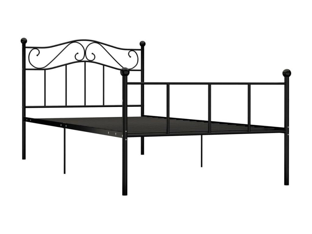 Black Metal Bed 100x200 MKCB39256