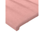 4-piece headboard set, pink, 100x5x78/88 cm, velvet, ENTQ68052