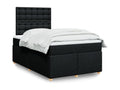 Dekonao bed base with black mattress 120x200 cm fabric VQSV67112