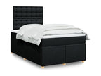 Dekonao bed base with black mattress 120x200 cm fabric VQSV67112