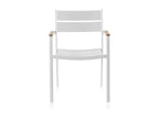 White aluminum armchair VXOB33073