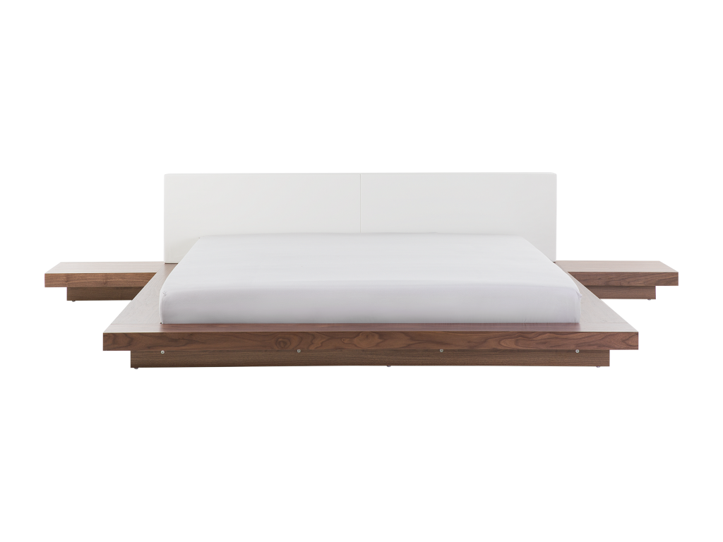 Nobellea Wooden Bed with Slatted Base 180x200 cm Brown Ash CKAY91945
