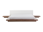 Nobellea Wooden Bed with Slatted Base 180x200 cm Brown Ash CKAY91945