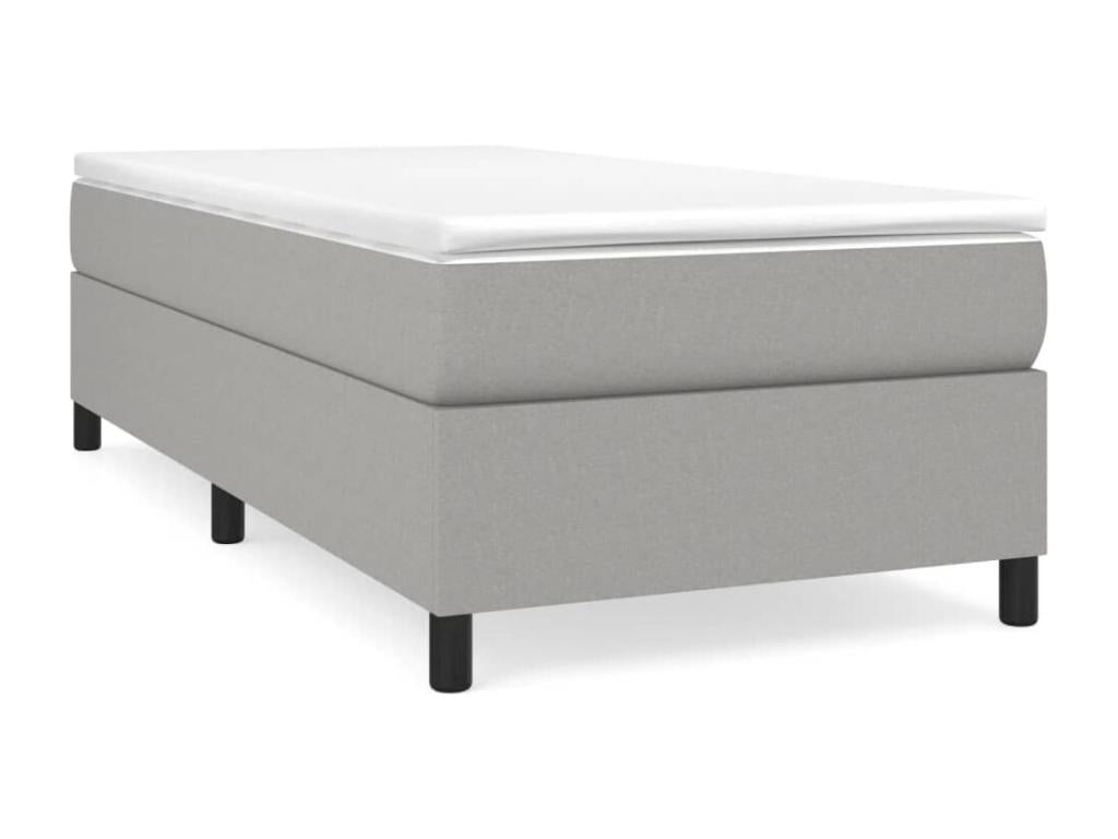 Nobellea bed base, light grey, 90x190 cm, fabric NVSC59538