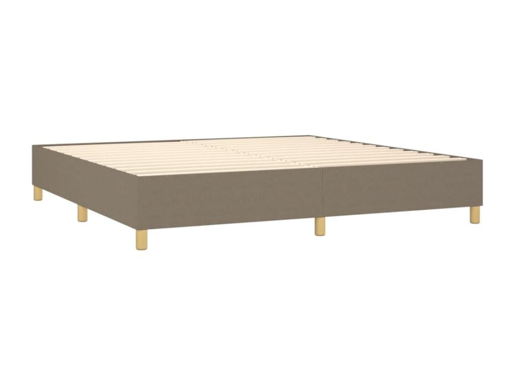 Upholstered bed base and mattress with Nobellea LED lighting, 200x200 cm, Fabric EOBP95924