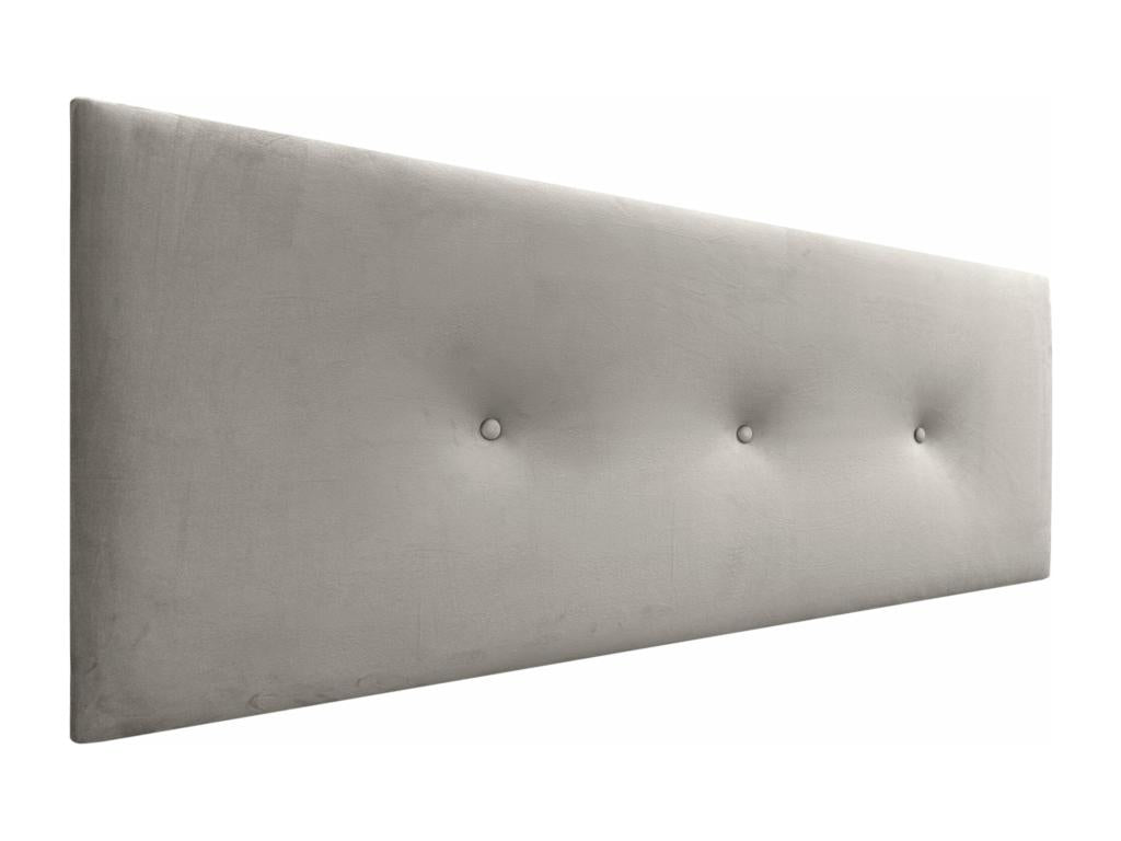 Dekonao Smooth Velvet Headboard with Buttons 145x50 cm Fits 120/135/140 cm Beds - Beige HTET28317
