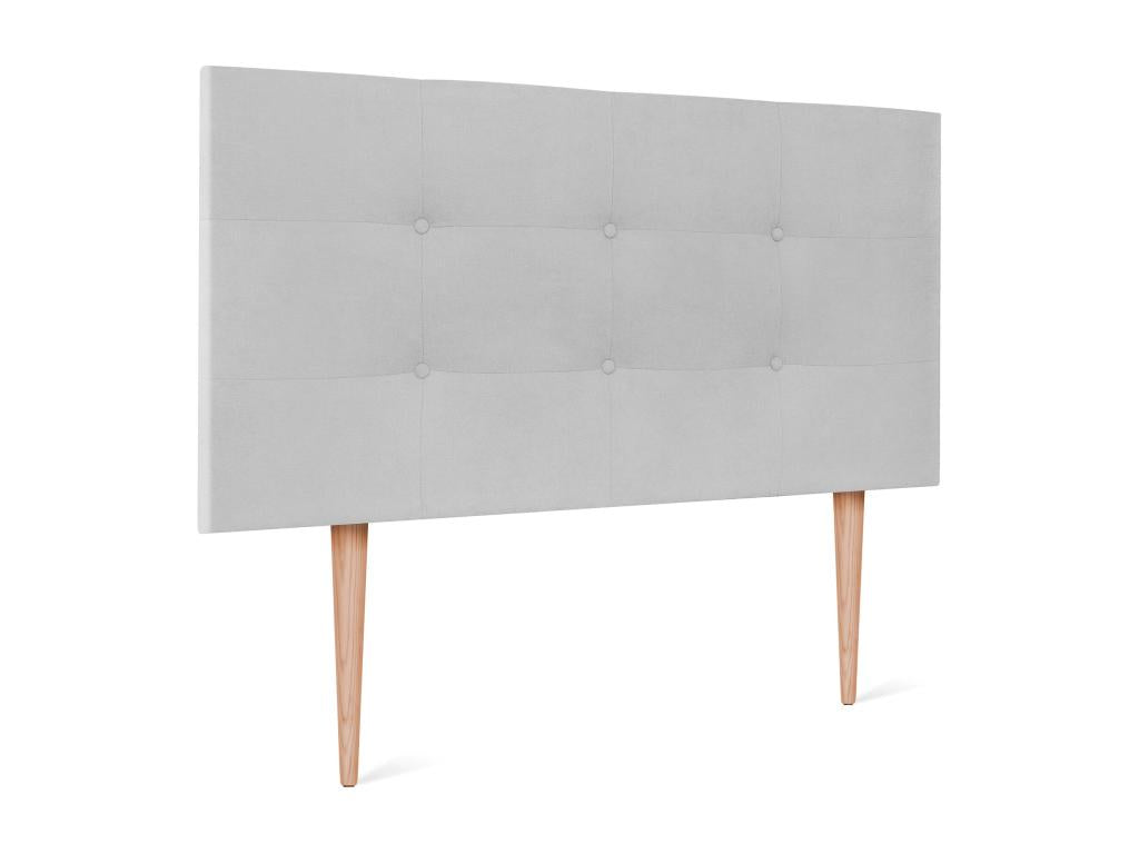 Dekonao Dekonaoé Aqualine fabric headboard 110x115cm with feet Beds 105 - Gray Dekonao QSDM88192