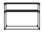 Black console table 100x35.5x75 cm engineered wood WCJA20018