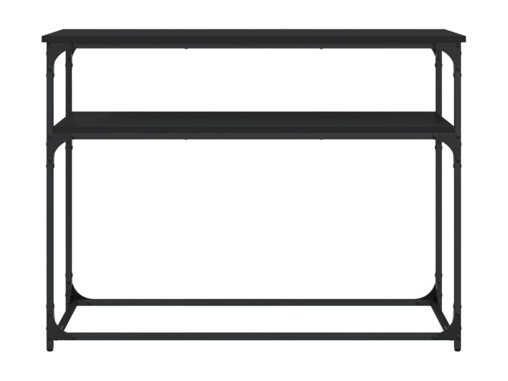 Black console table 100x35.5x75 cm engineered wood WCJA20018