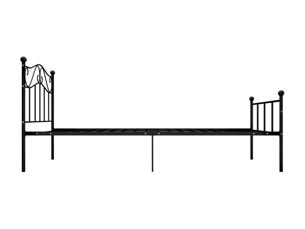 Black Metal Bed 100x200 MKCB39256