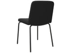 Nobellea - Set of 2 black faux leather dining chairs TPLN91801