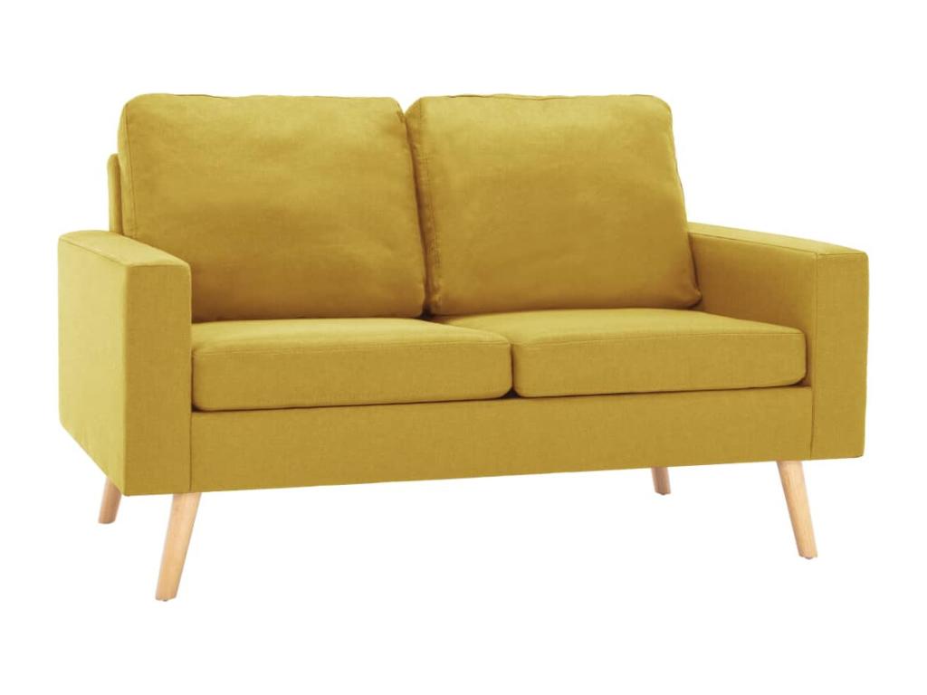 2-seater sofa, yellow fabric, ZZXE35175