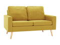 2-seater sofa, yellow fabric, ZZXE35175