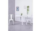 Pack of 4 stackable metal chairs - Dekonao - White CGYX31461