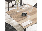 Dekonao TAJY03598 60cm Tiltable Patio Table in Concrete Oak Laminate