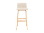 Bar stool - Fabric / Wood - Cream - Hover GQXH13448