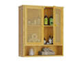 Bathroom wall cabinet with 2 doors, wall-mounted storage unit, hanging cabinet HTNV62776