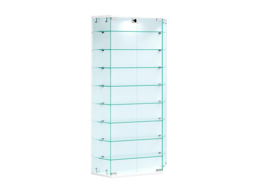 Dekonao wall-mounted display case, hanging display case, wall-mounted display case, glass display case, Benila XL white NHWQ77896