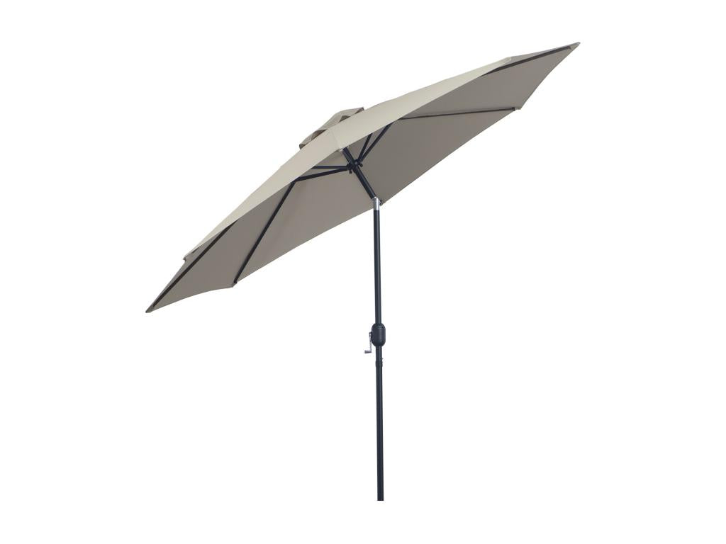 Dekonao octagonal tilting parasol 3x2.45 m, opening and closing mechanism, metal frame, high-density polyester, light grey, DGHQ29199
