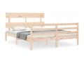 Bed frame with headboard 160x200 solid wood ZRKA40144