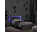 Bed frame, headboard and LED lighting, concrete grey, 100x200 cm XZRE85429