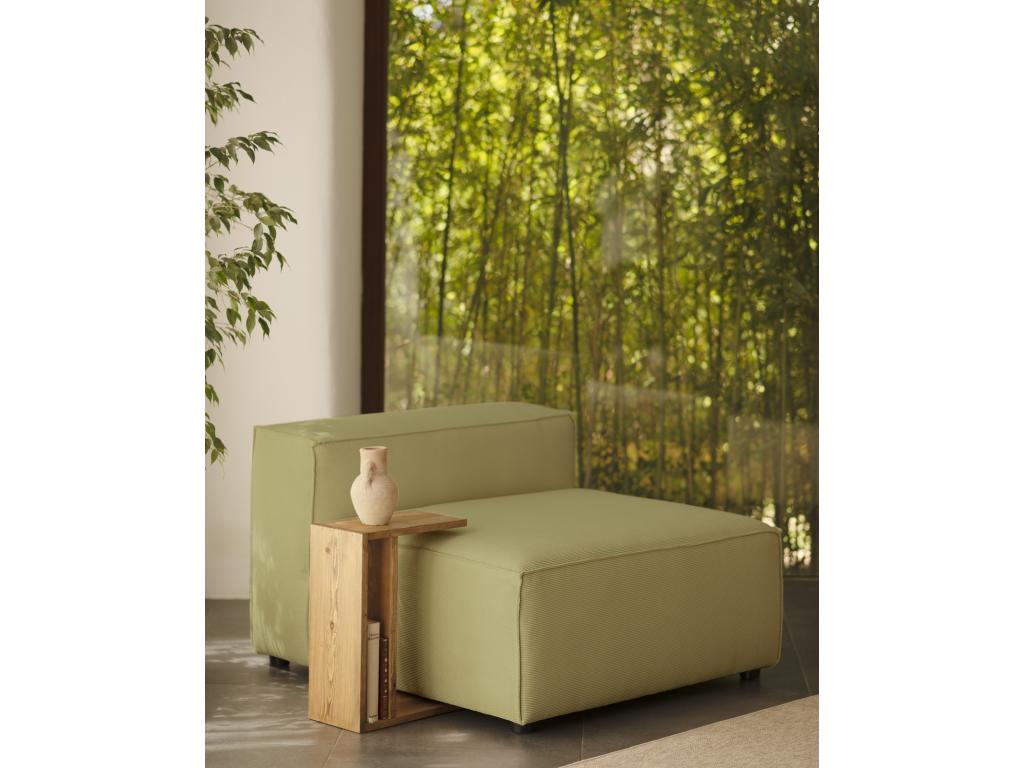 Nobellea green corduroy armchair 110x90cm DJLQ86272