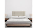 Nobellea Recycled Wood Headboard DM Vertical Pallet Style 145x46cm Bed 145 - Beige Spikes NPEB25577