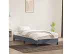 Bed frame without mattress, dark grey, 80x220 cm, velvet, YFLF70802