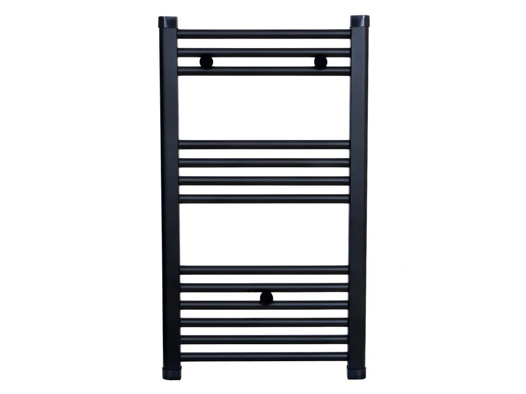 Nobellea 80x50 cm matte black hot water towel rail radiator ZDET50937