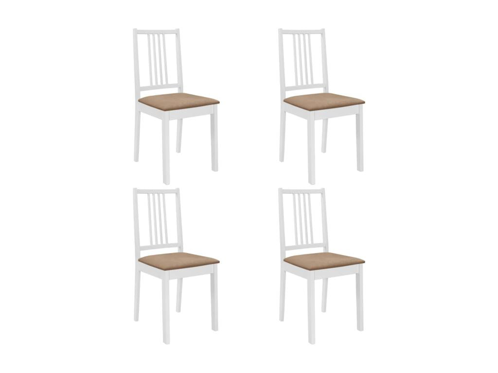 5-piece dining room furniture set, white MDF, ECBE96438