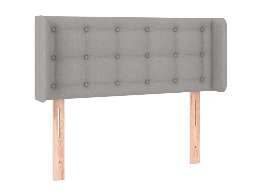 Light Grey LED Headboard 83x16x78/88 cm Fabric ZLOA75968