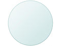 Round 90cm clear tempered glass tray DQFK53728